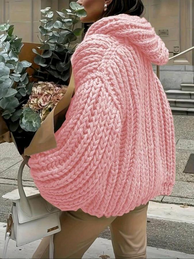 Pure Bliss hooded chunky Cardigan