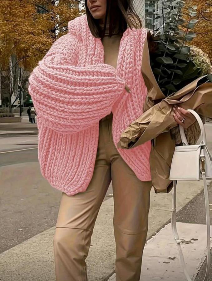 Pure Bliss hooded chunky Cardigan