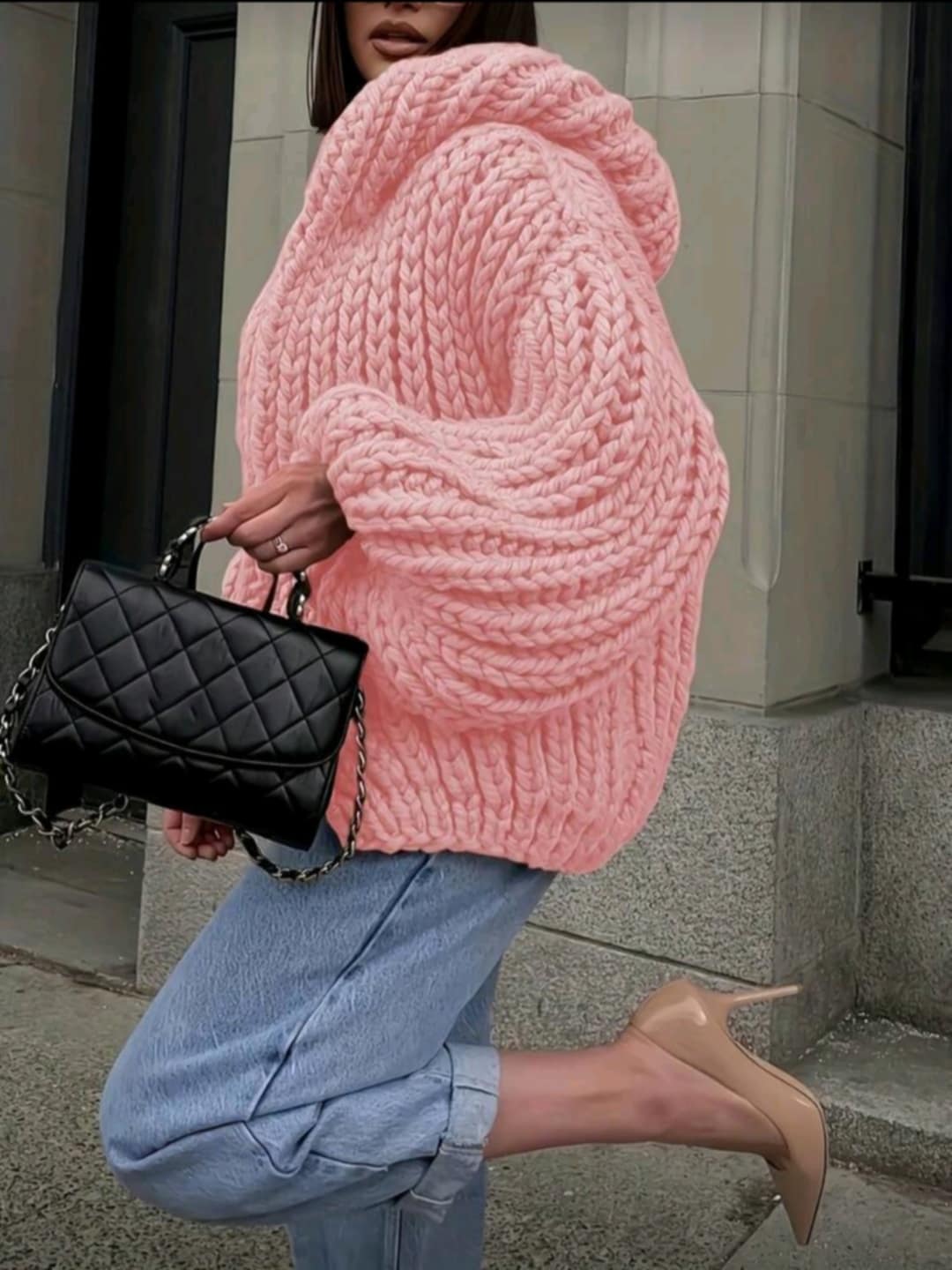 Pure Bliss hooded chunky Cardigan