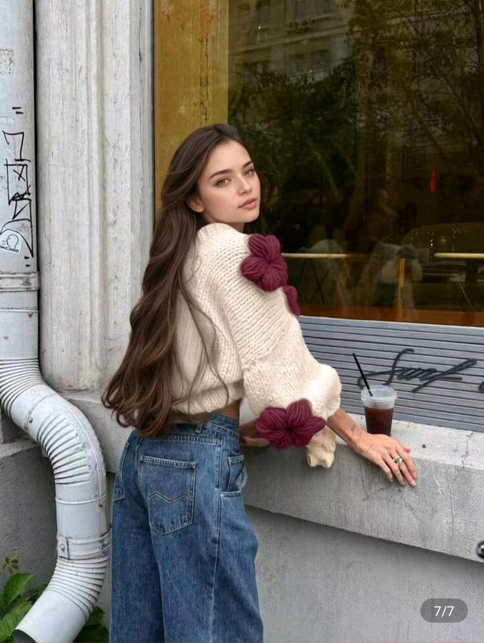 Flower Power flower embroidered cardigan